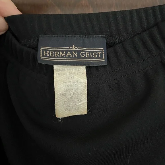 COPY - Vintage Black Maxi Skirt with Slit - Picture 2 of 4